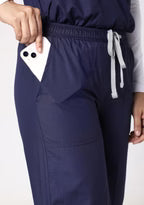 Classic Women's V-Neck (Navy) Scrub