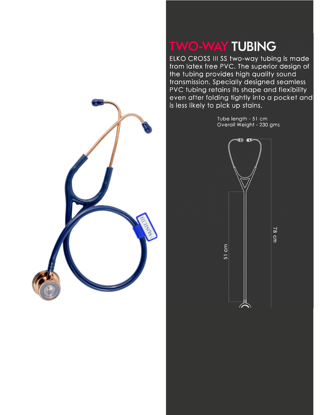 PROSTETH ELITE I SS Stainless Steel Stethoscope - Rose Gold