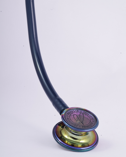 PROSTETH ELITE I SS Stainless Steel Stethoscope - Phoenix Edition + Free Thermometer - Blue Colour