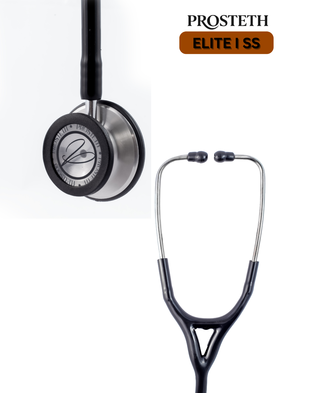 PROSTETH ELITE I PRO CARDIO SS Stainless Steel Stethoscope + Free Thermometer