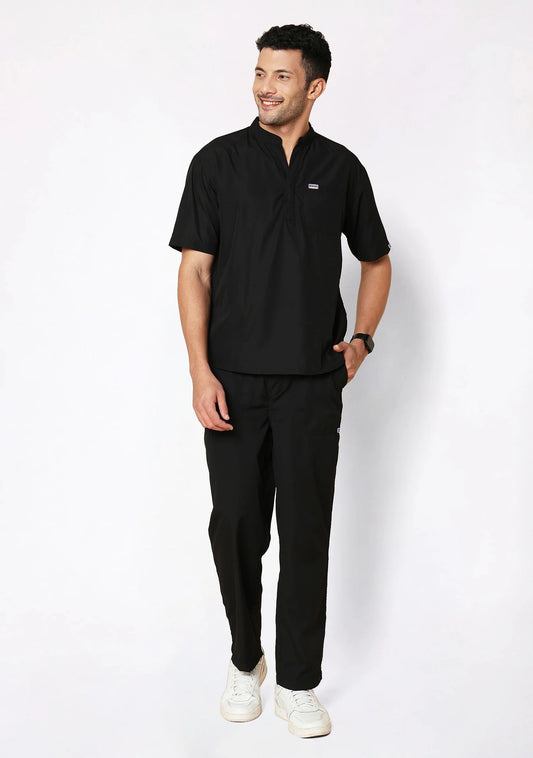 Classic Men's Mandarin Collar Scrub