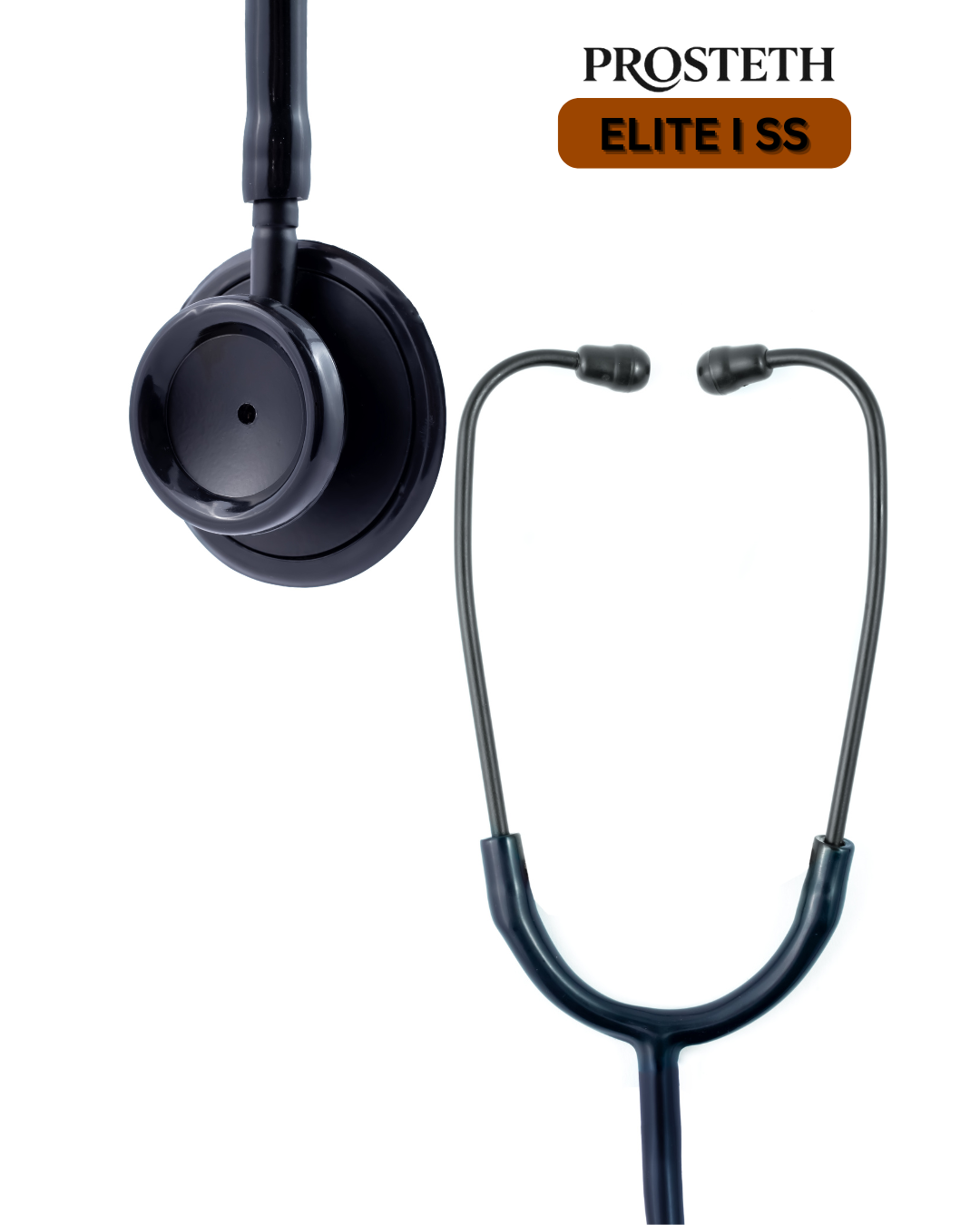 PROSTETH ELITE I SS Stainless Steel Stethoscope - Black Edition