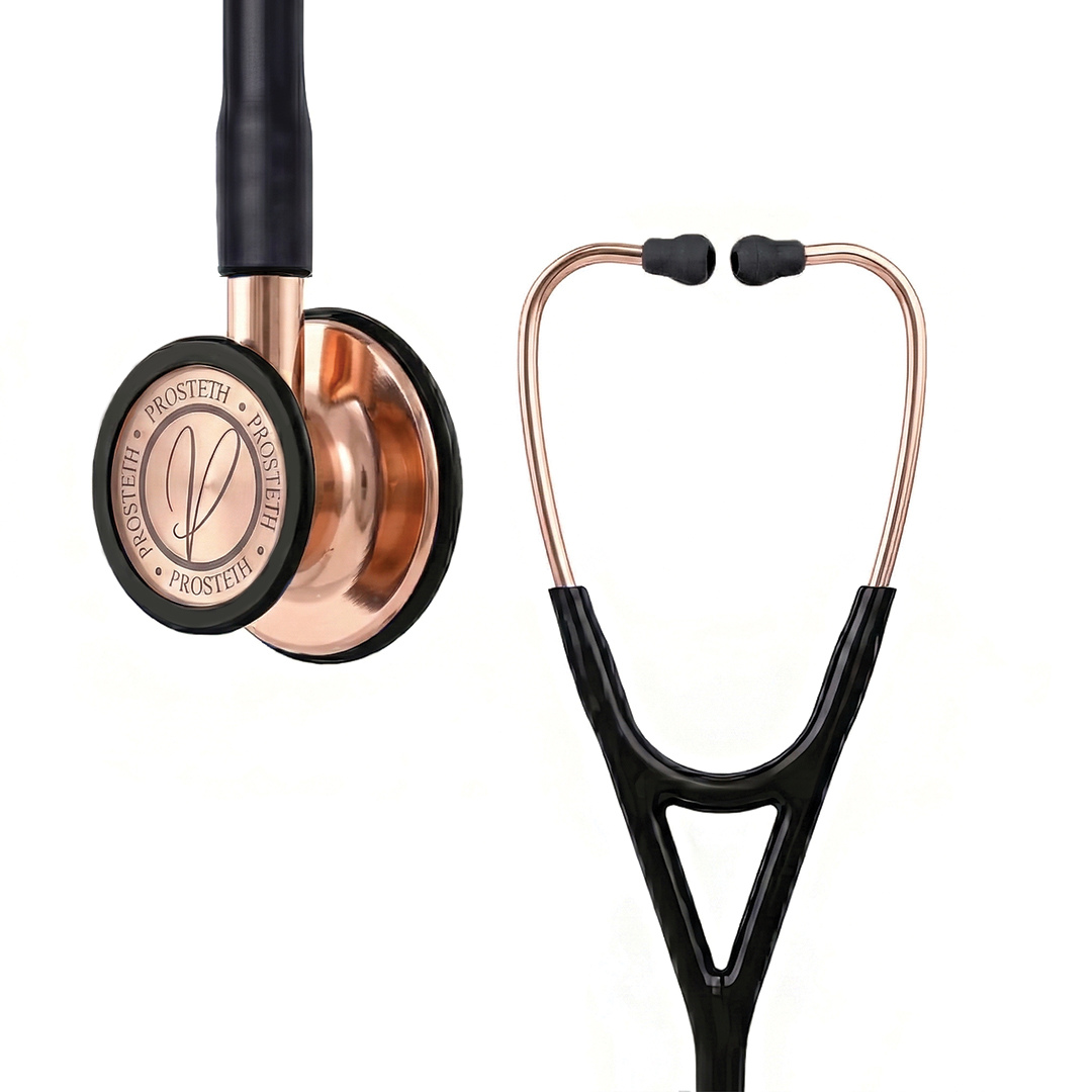 PROSTETH ELITE I SS Stainless Steel Stethoscope - Rose Gold II + Free Thermometer