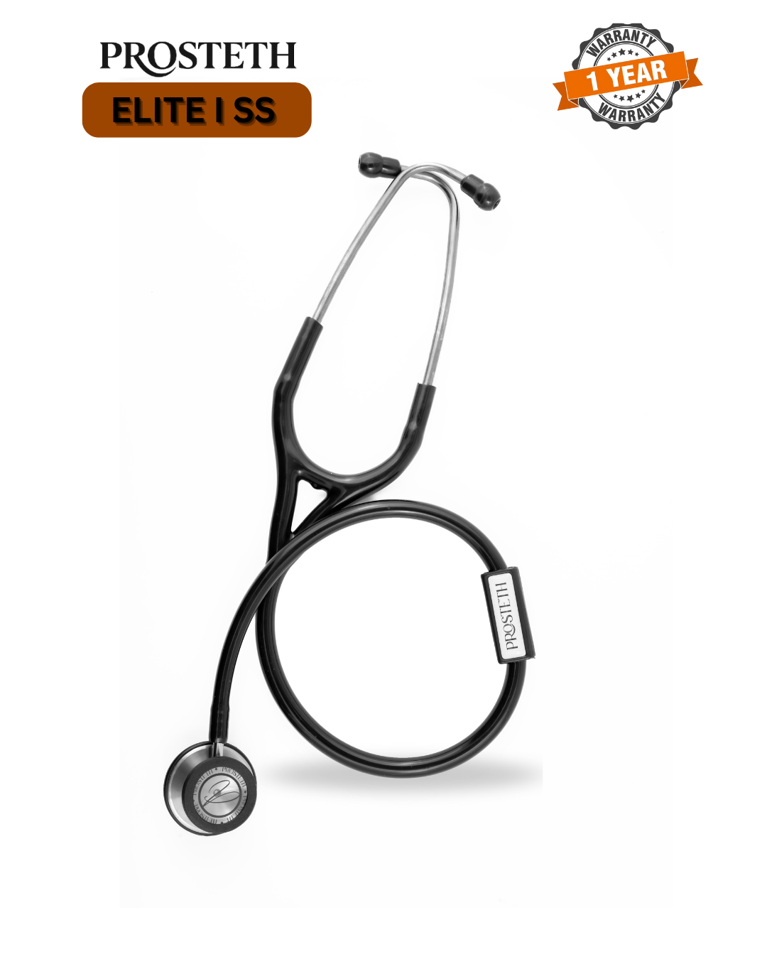 PROSTETH ELITE I PRO CARDIO SS Stainless Steel Stethoscope + Free Thermometer