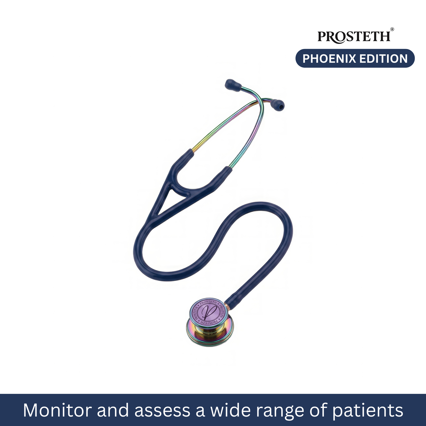 PROSTETH ELITE I SS Stainless Steel Stethoscope - Phoenix Edition + Free Thermometer
