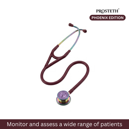 PROSTETH ELITE I SS Stainless Steel Stethoscope - Phoenix Edition + Free Thermometer
