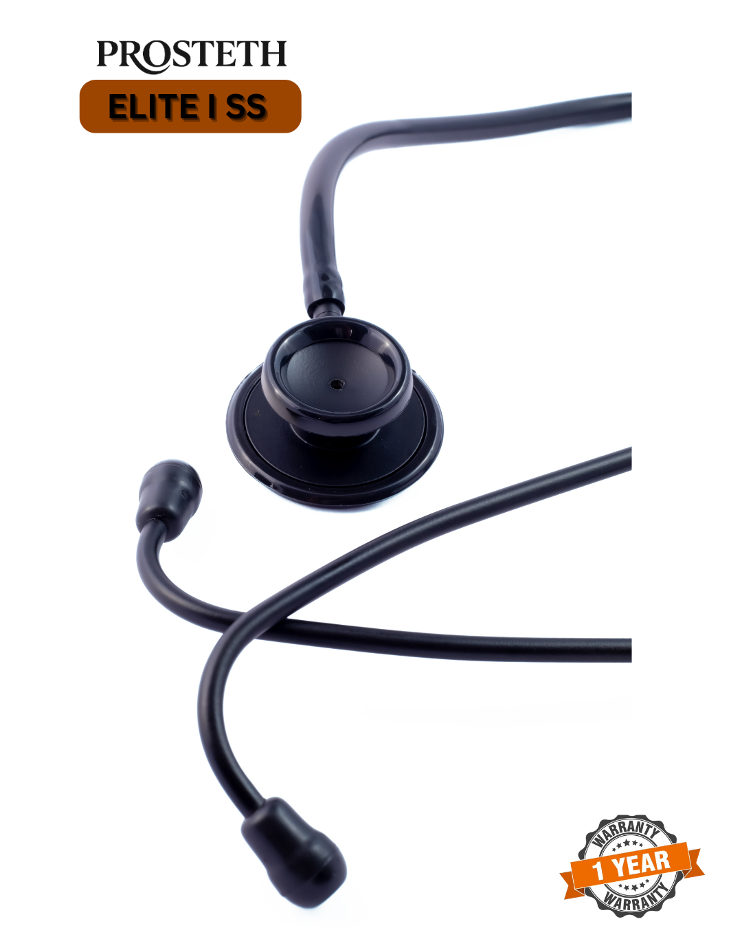PROSTETH ELITE I SS Stainless Steel Stethoscope - Black Edition