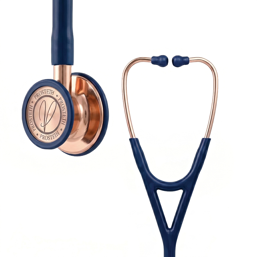 PROSTETH ELITE I SS Stainless Steel Stethoscope - Rose Gold II + Free Thermometer