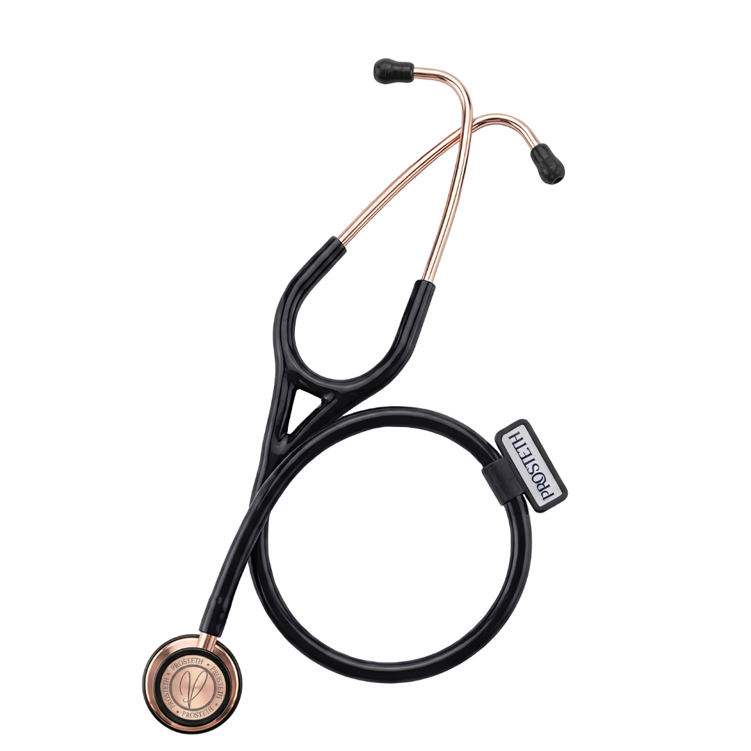 PROSTETH ELITE I SS Stainless Steel Stethoscope - Rose Gold II + Free Thermometer