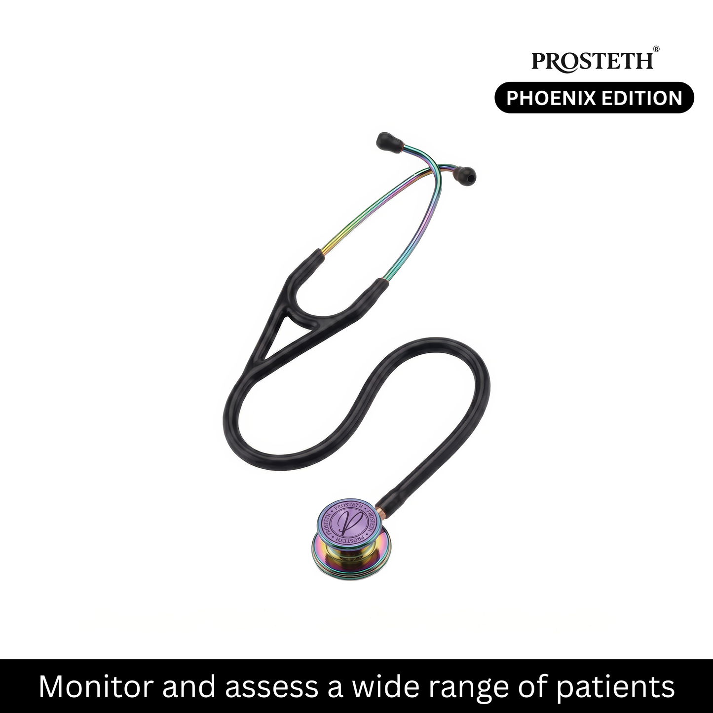 PROSTETH ELITE I SS Stainless Steel Stethoscope - Phoenix Edition + Free Thermometer