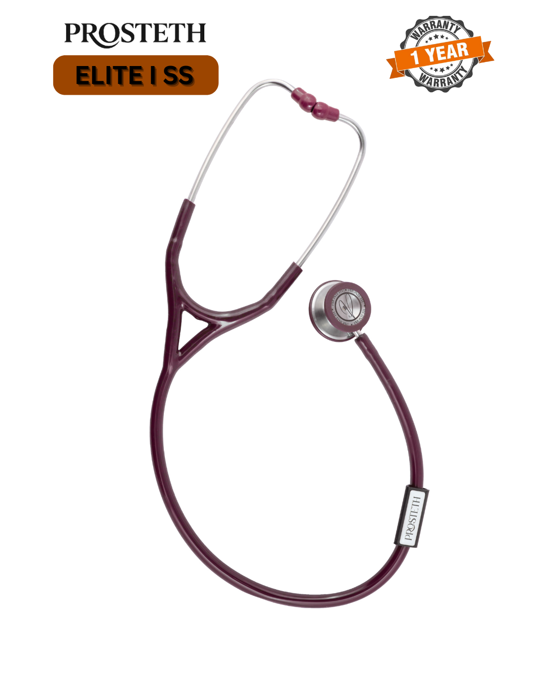 PROSTETH ELITE I PRO CARDIO SS Stainless Steel Stethoscope + Free Thermometer