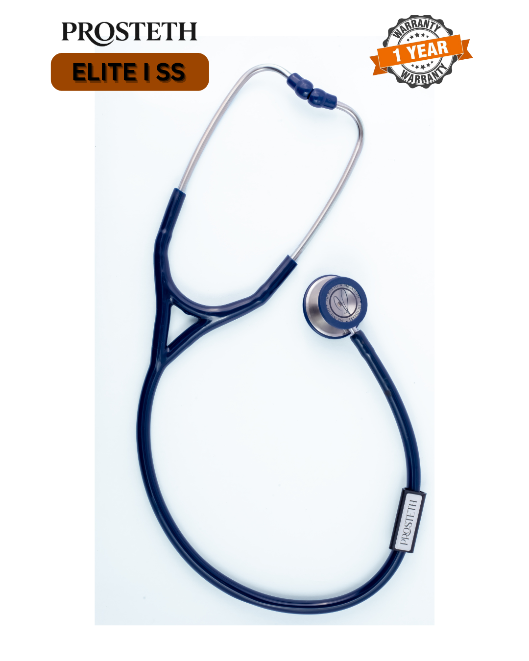 PROSTETH ELITE I PRO CARDIO SS Stainless Steel Stethoscope + Free Thermometer