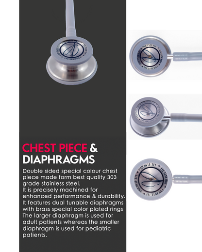 PROSTETH ELITE I PRO CARDIO SS Stainless Steel Stethoscope + Free Thermometer