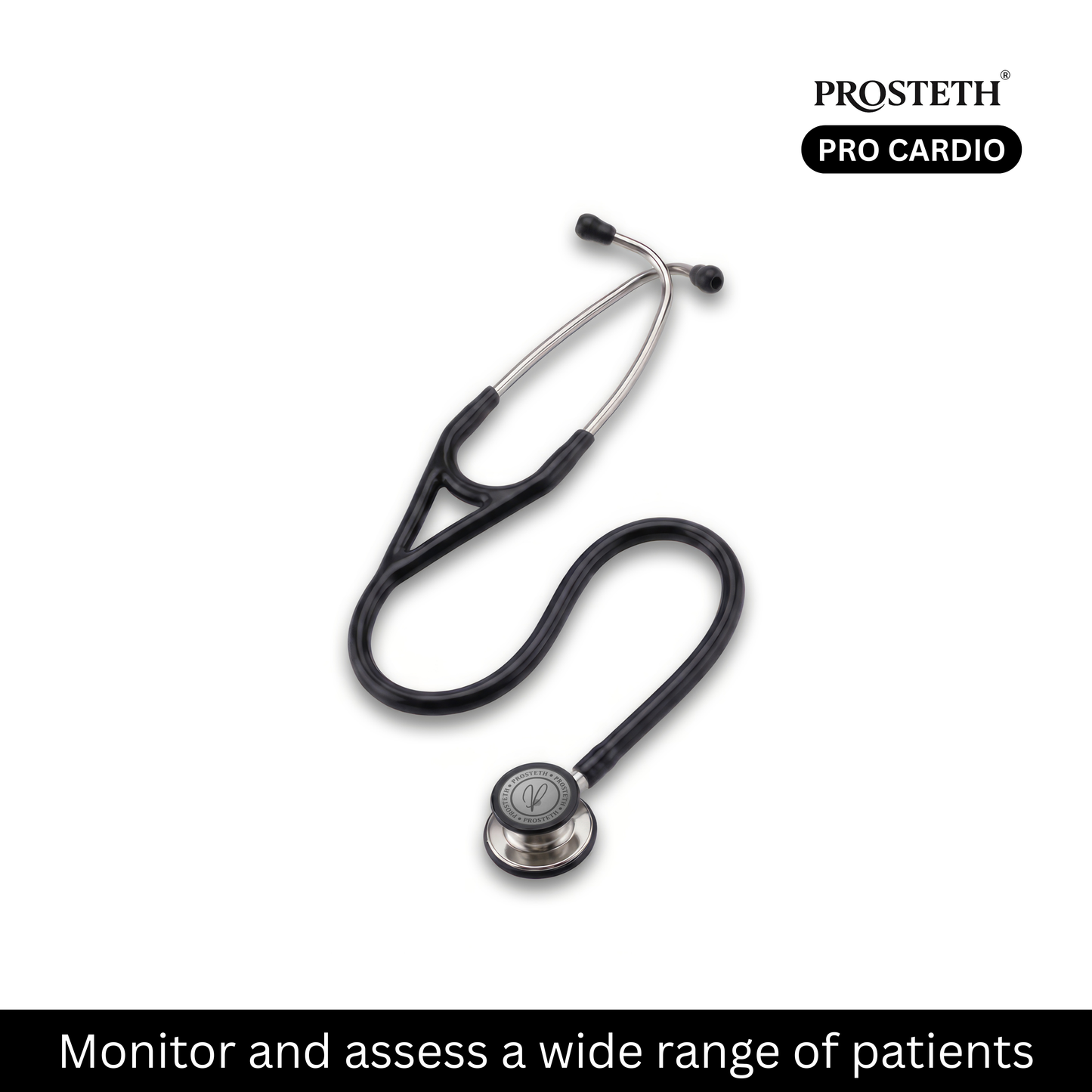 PROSTETH ELITE I PRO CARDIO SS Stainless Steel Stethoscope + Free Thermometer