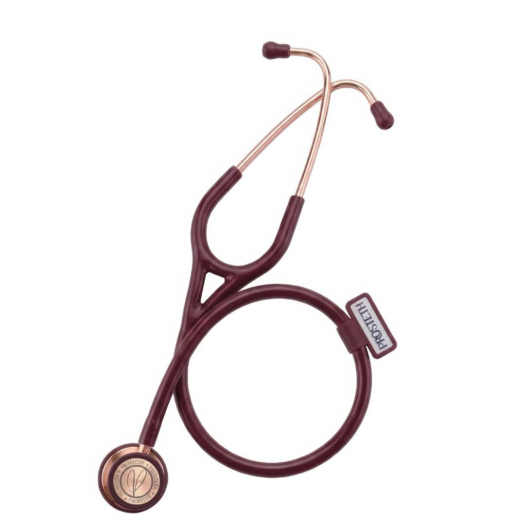 PROSTETH ELITE I SS Stainless Steel Stethoscope - Rose Gold II + Free Thermometer