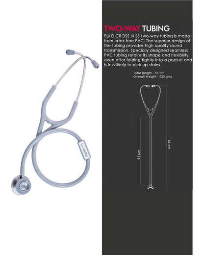 PROSTETH ELITE I PRO CARDIO SS Stainless Steel Stethoscope + Free Thermometer