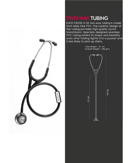 PROSTETH ELITE I PRO CARDIO SS Stainless Steel Stethoscope + Free Thermometer