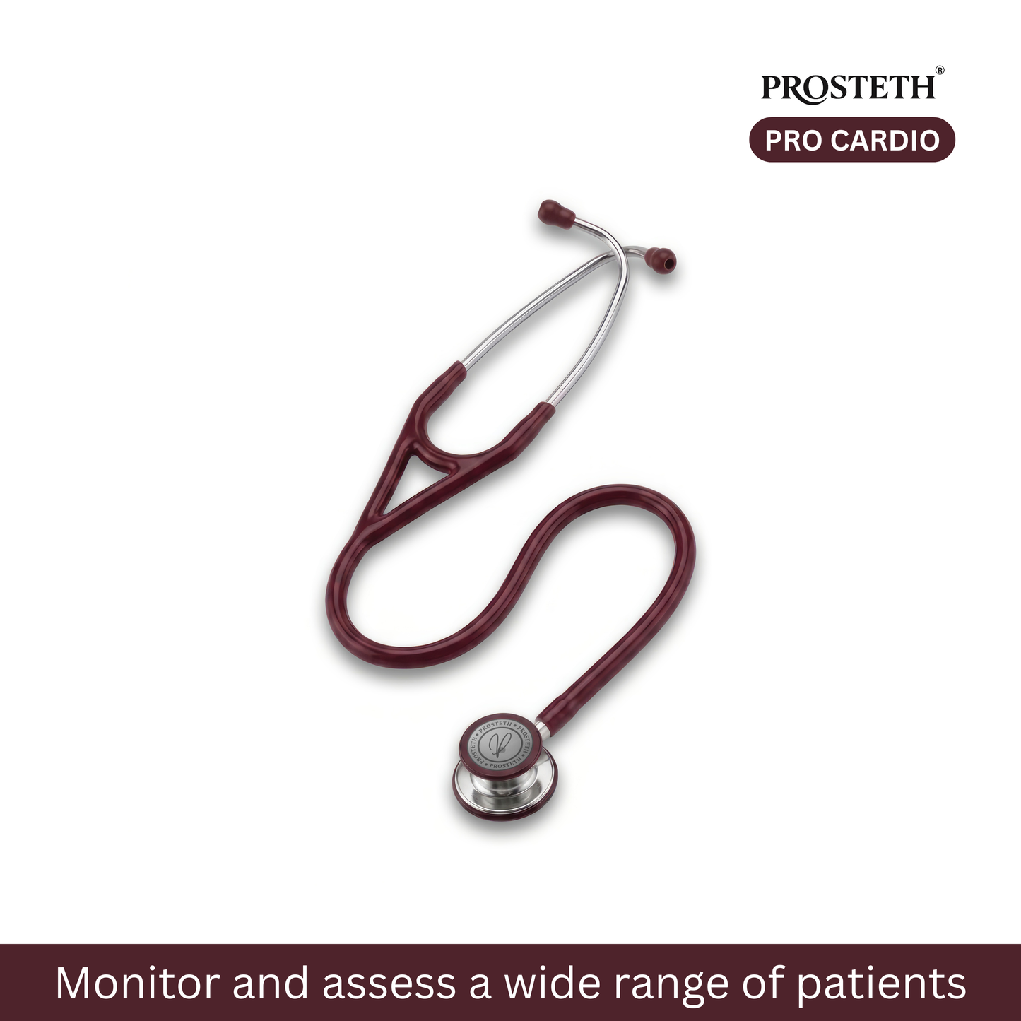 PROSTETH ELITE I PRO CARDIO SS Stainless Steel Stethoscope + Free Thermometer