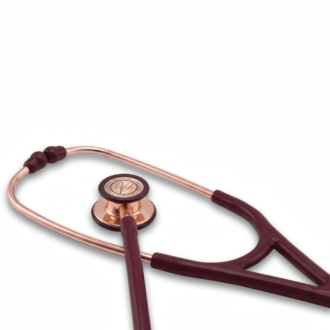 PROSTETH ELITE I SS Stainless Steel Stethoscope - Rose Gold II + Free Thermometer