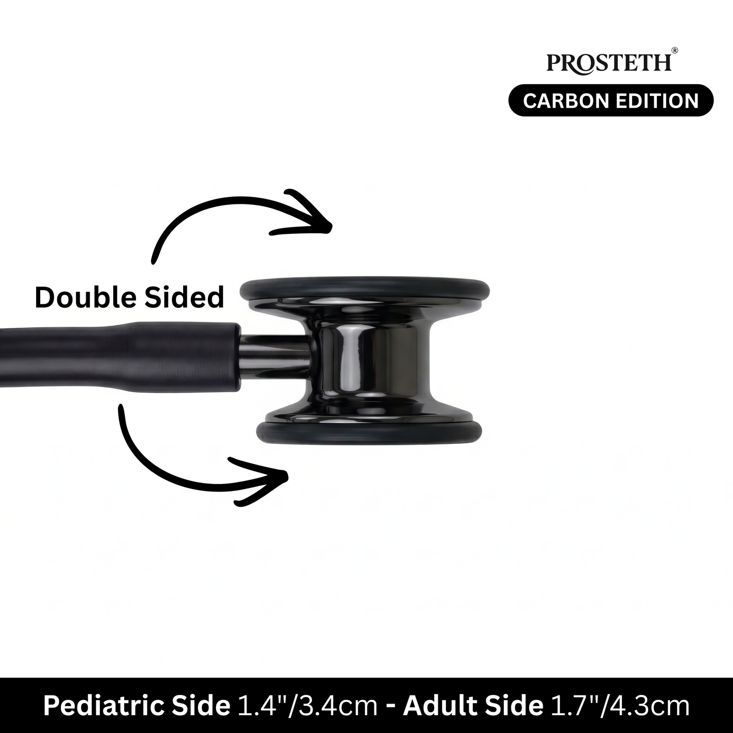 PROSTETH SIGNATURE X - CARBON BLACK EDITION STETHOSCOPE + FREE THERMOMETER