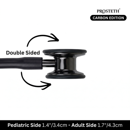 PROSTETH SIGNATURE X - CARBON BLACK EDITION STETHOSCOPE + FREE THERMOMETER