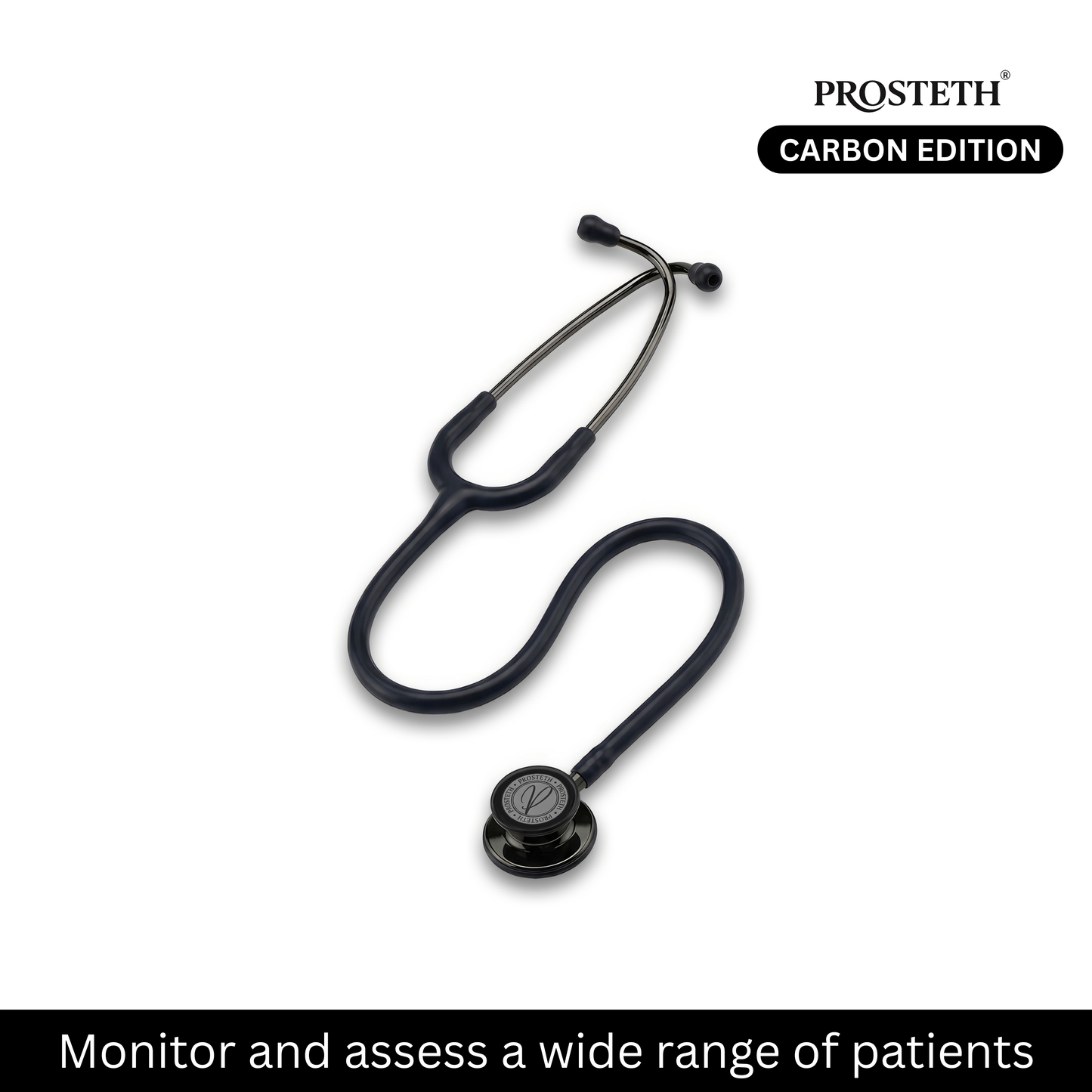 PROSTETH SIGNATURE X - CARBON BLACK EDITION STETHOSCOPE + FREE THERMOMETER