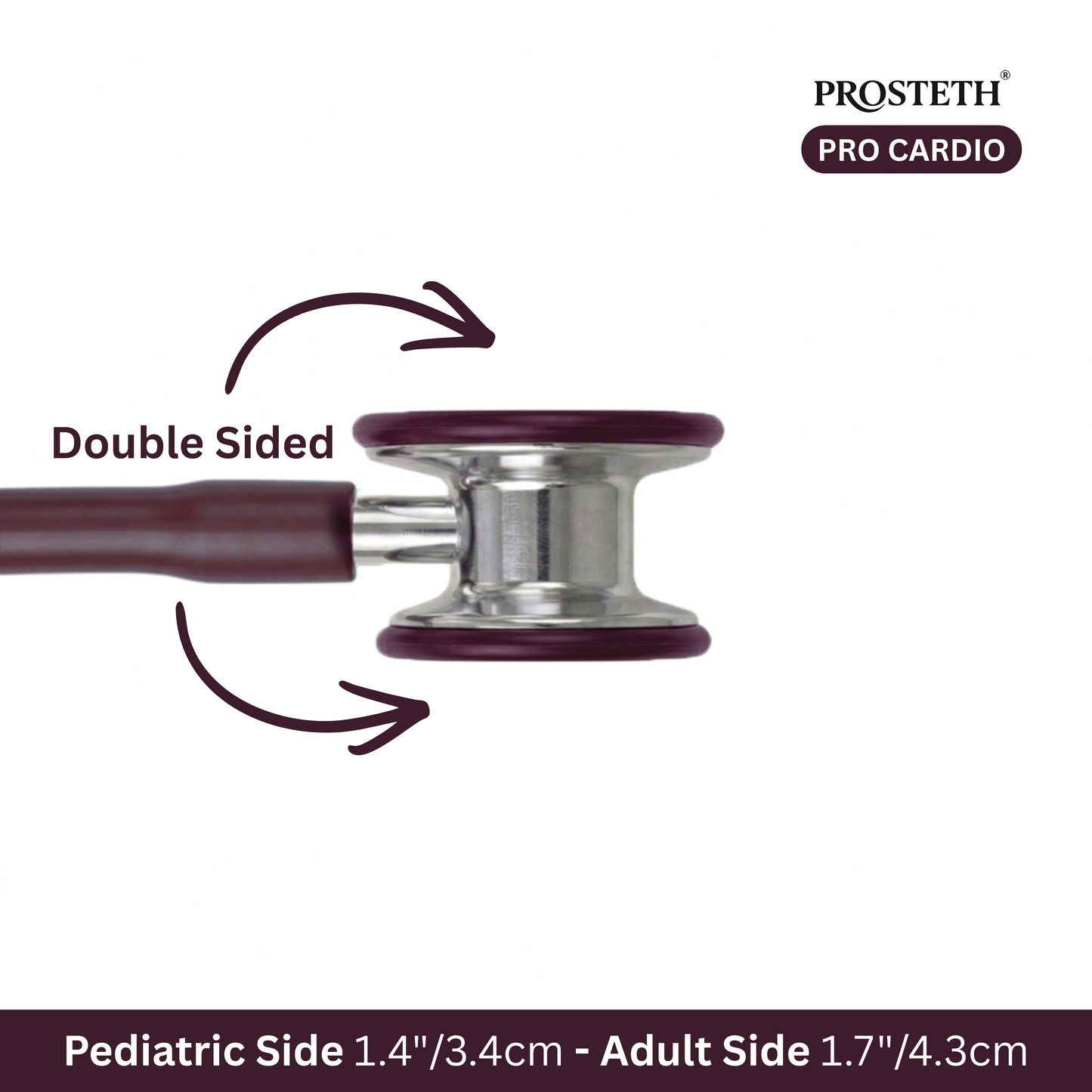 PROSTETH ELITE I PRO CARDIO SS Stainless Steel Stethoscope + Free Thermometer