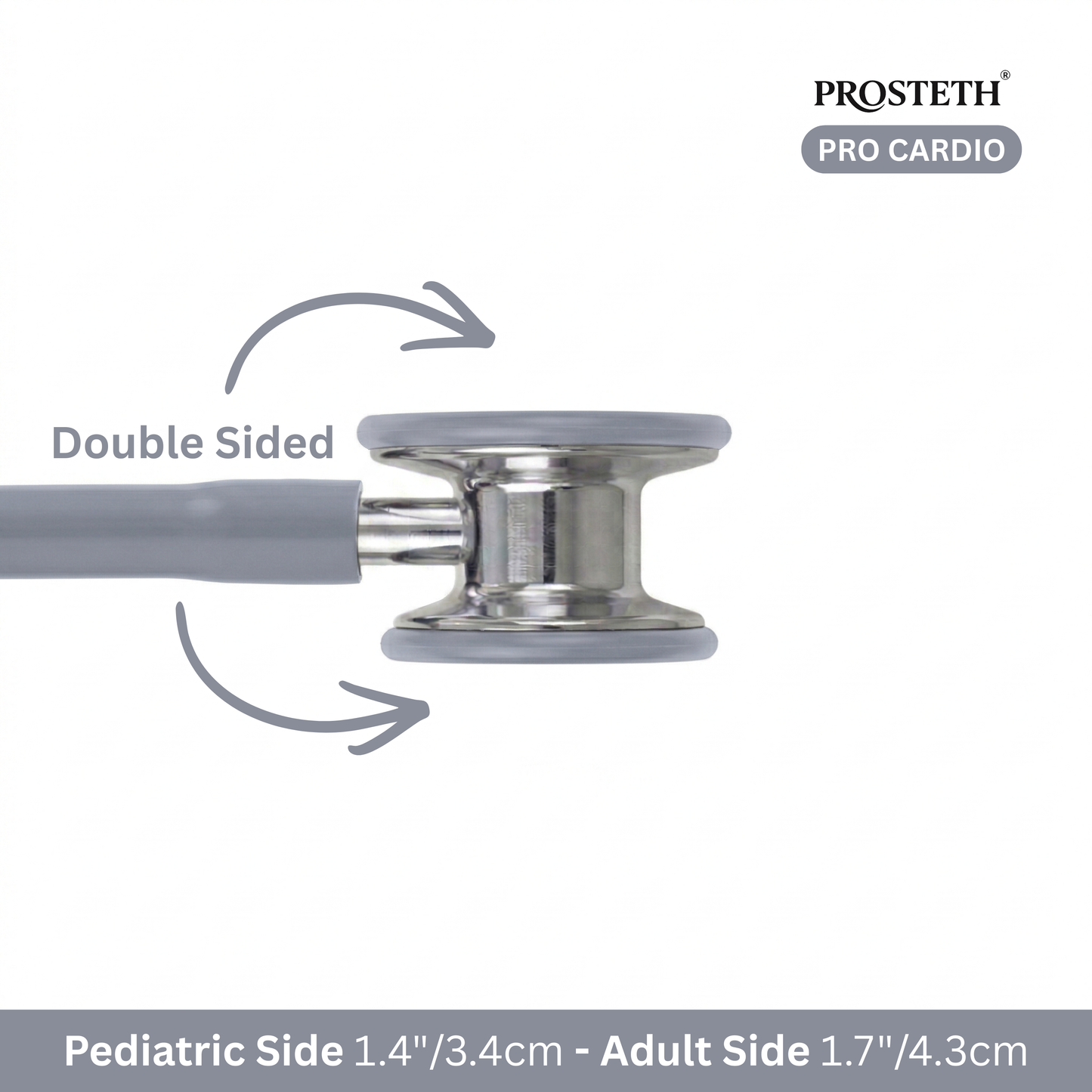 PROSTETH ELITE I PRO CARDIO SS Stainless Steel Stethoscope + Free Thermometer