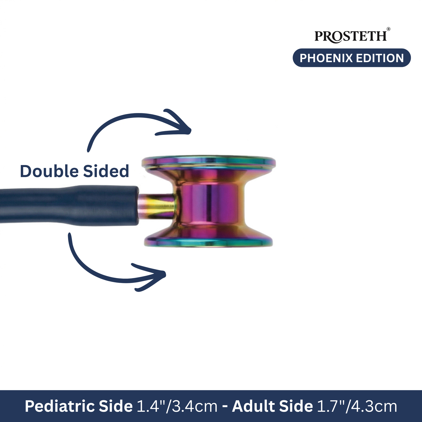 PROSTETH ELITE I SS Stainless Steel Stethoscope - Phoenix Edition + Free Thermometer