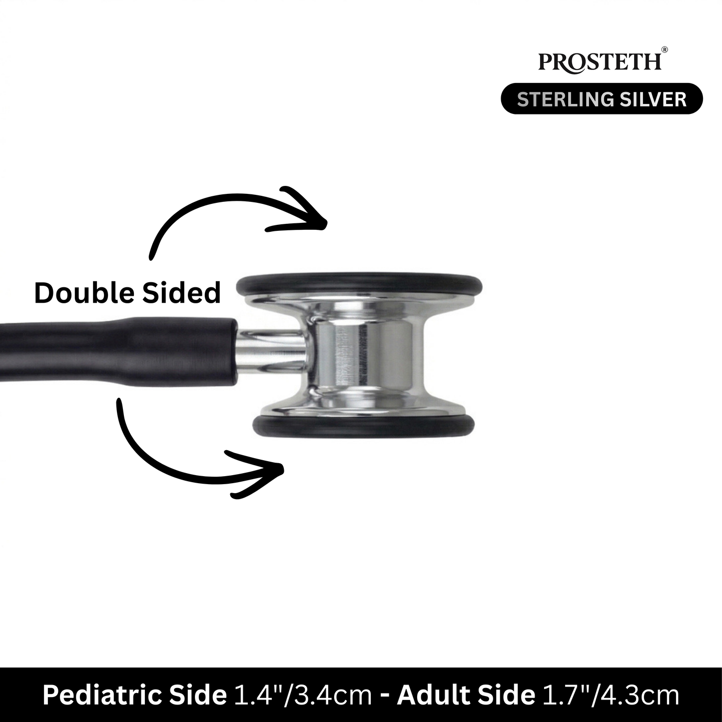 PROSTETH SIGNATURE X - STERLING SILVER EDITION STETHOSCOPE + FREE THERMOMETER